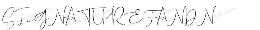 SIGNATURE FANDN字体转换